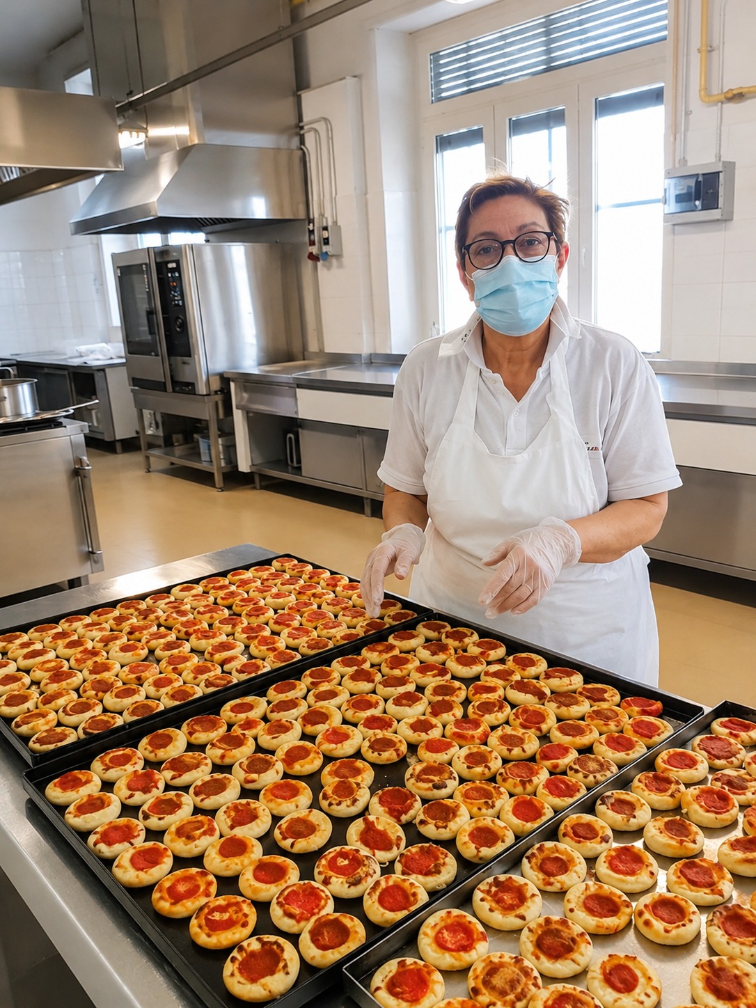 Mini pizze preparate per feste e momenti conviviali