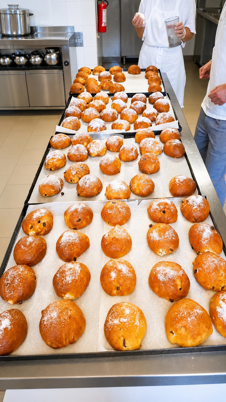 Panini appena preparati nella cucina