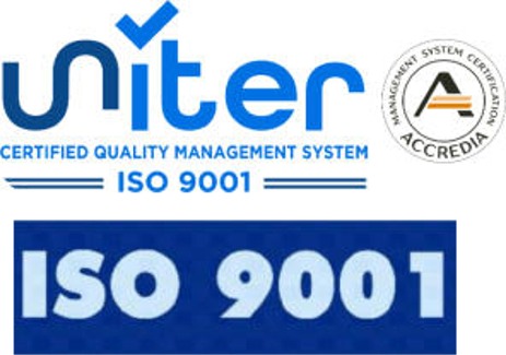 Logo UNITER certificazione ISO 9001 Villa Serena