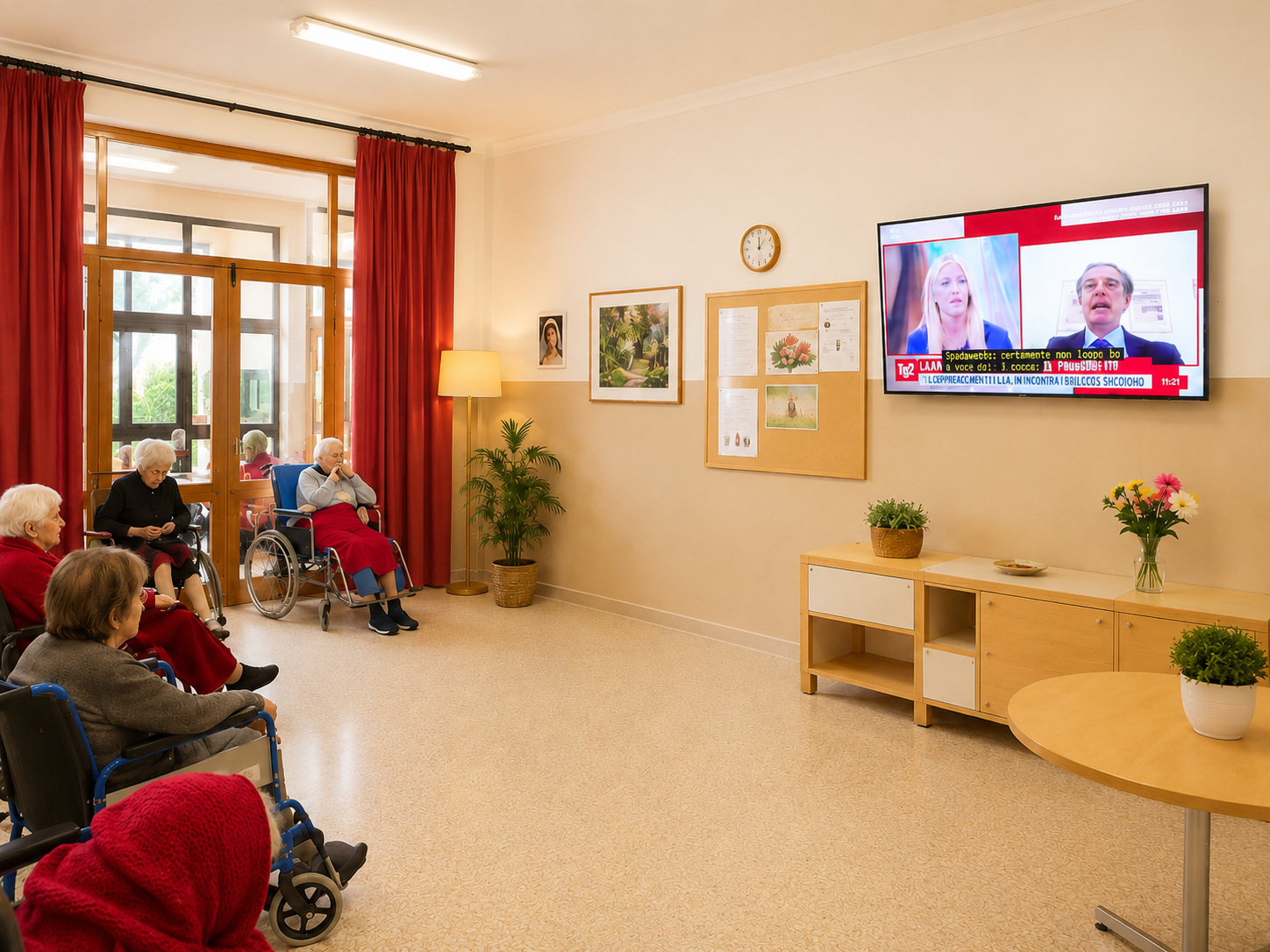 Sala comune R.S.A. Villa Serena